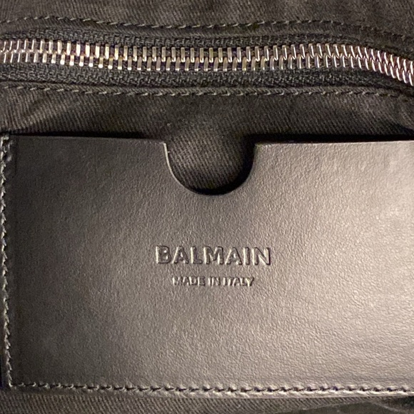 SOLD OUT Balmain 1945 Soft Tote Denim Shoulder Handbag (18.5" x 12") - Picture 9 of 11